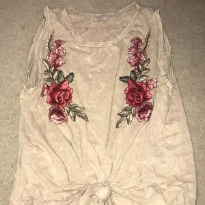Vintage Havana flower tank tied